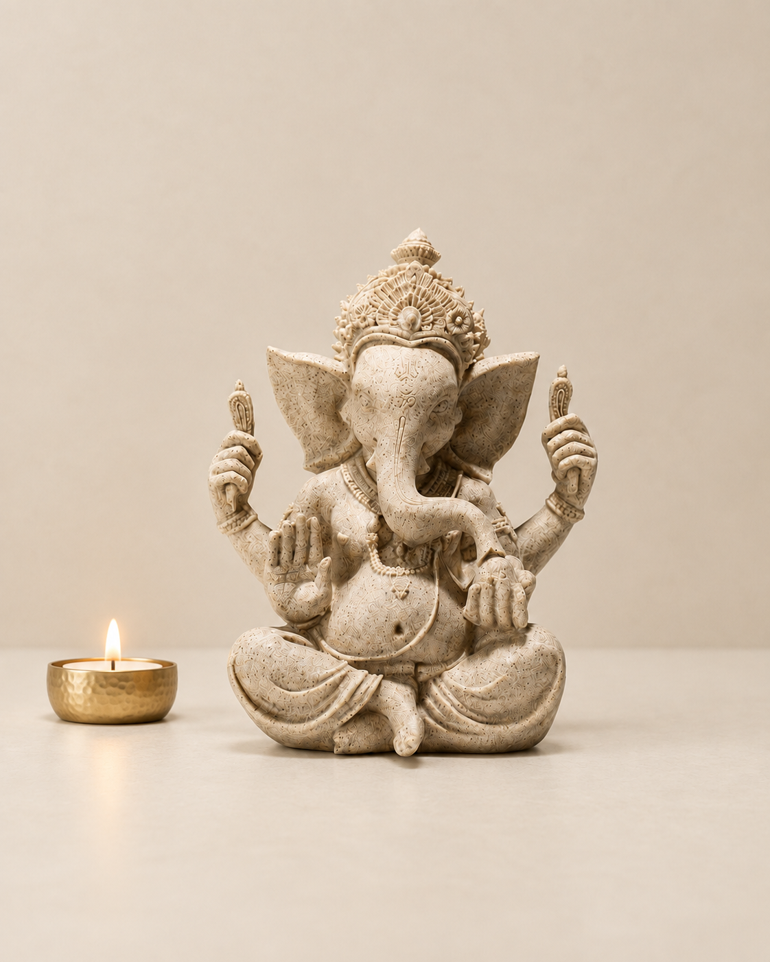 Sandstone Look Lord Ganesh Murti 🙏🏽