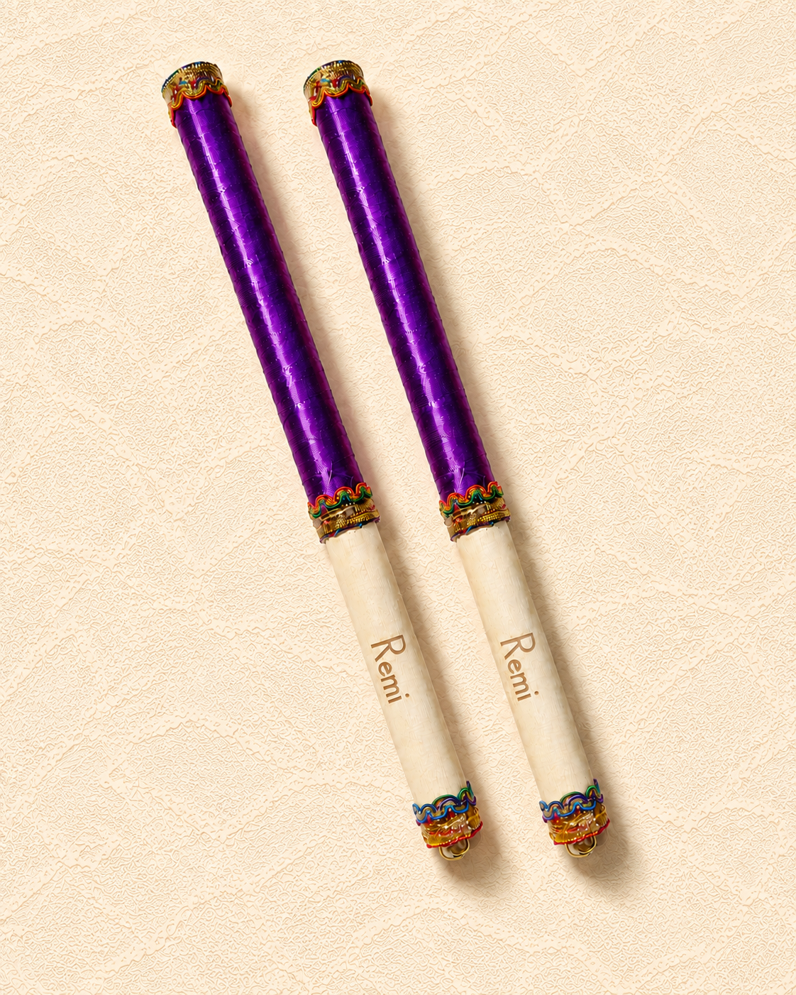 Children's Personalised Dandiya Sticks - Purple 