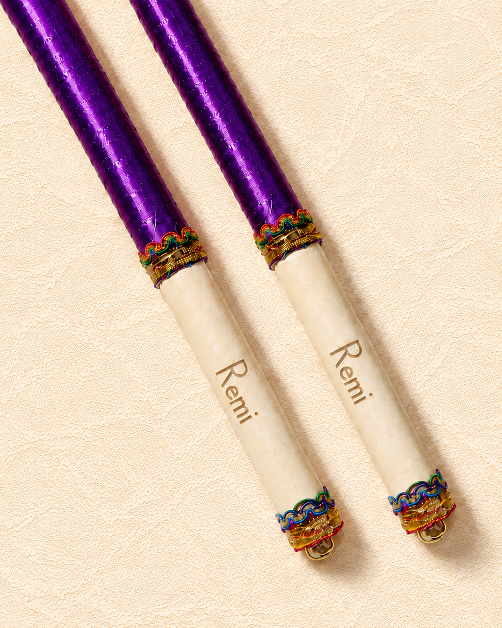 Children's Personalised Dandiya Sticks - Purple 
