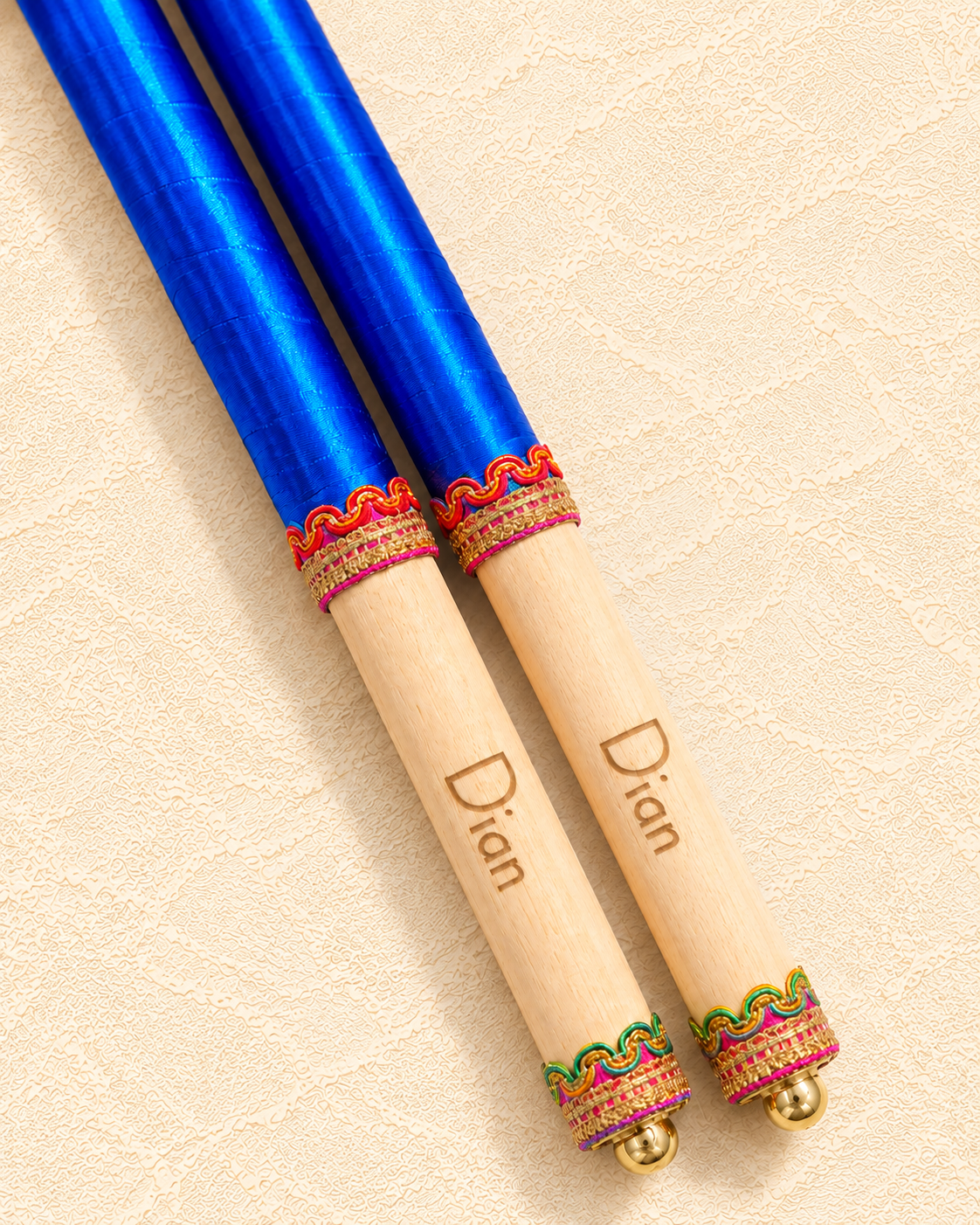 Children's Personalised Dandiya Sticks - Royal Blue