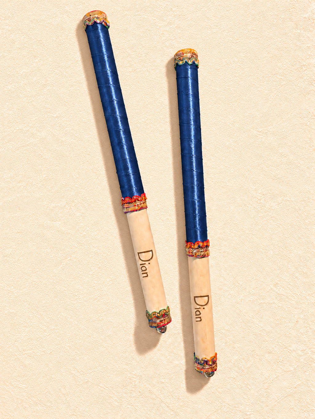 Children's Personalised Dandiya Sticks - Navy Blue