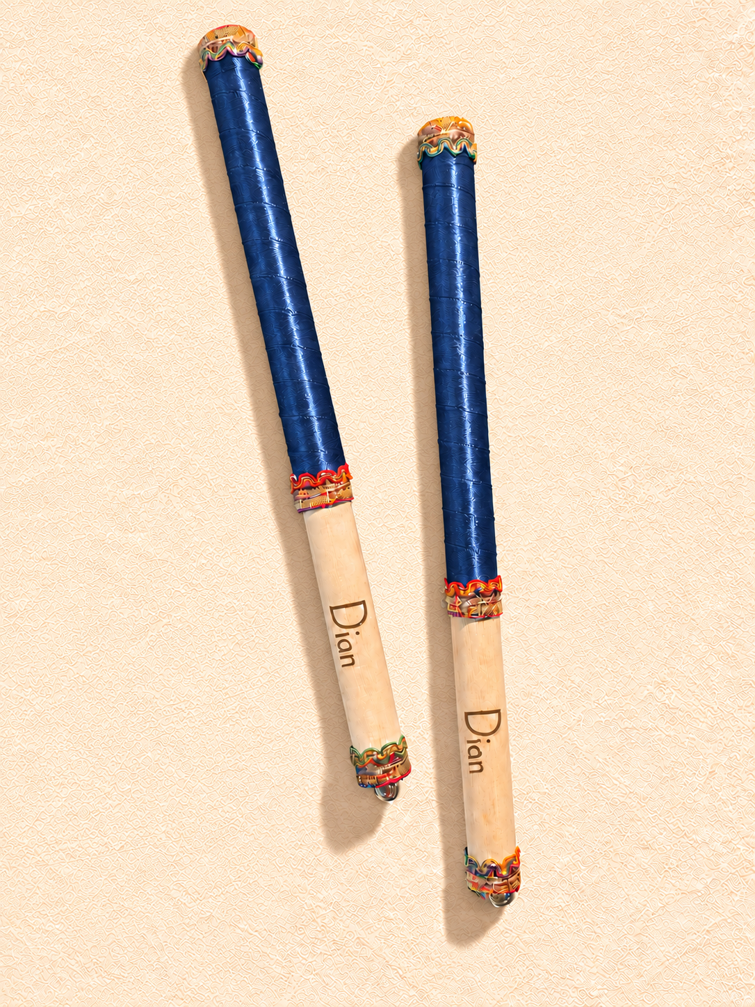 Children's Personalised Dandiya Sticks - Navy Blue