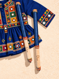 Children's Personalised Dandiya Sticks - Navy Blue