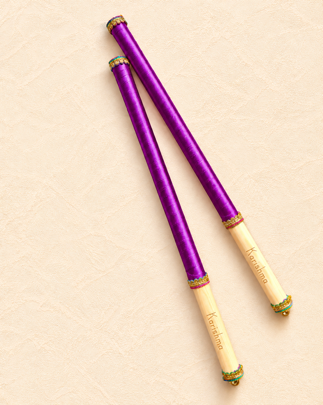 Adult's Personalised Dandiya Sticks - Purple 