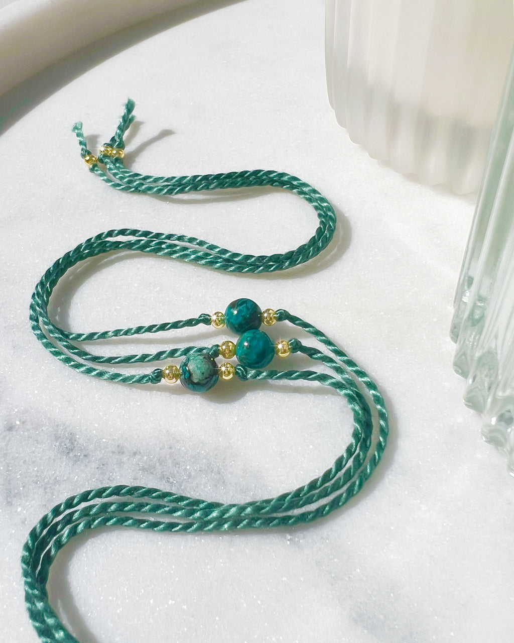 Natural Chrysocolla Rakhi