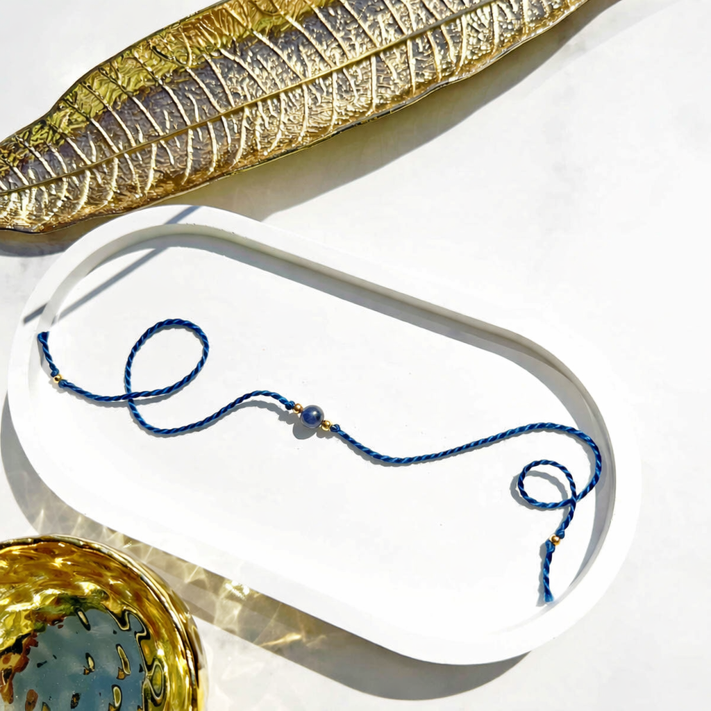Natural Sodalite Handmade Rakhri