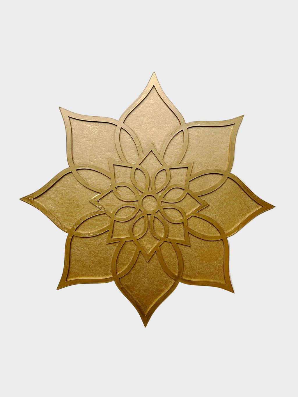 Perfectly Imperfect - 12" Diwali Dahlia Wooden Rangoli Tray Only