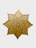 Perfectly Imperfect - 12" Diwali Dahlia Wooden Rangoli Tray Only