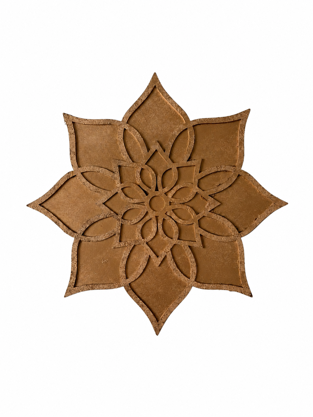 Perfectly Imperfect - 12" Dahlia Wooden Rangoli Tray Only