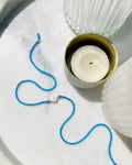 Initial - Round Bead Electric Blue Rakhi 🔤