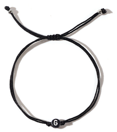 Men's Letter Adjustable String Bracelet - G