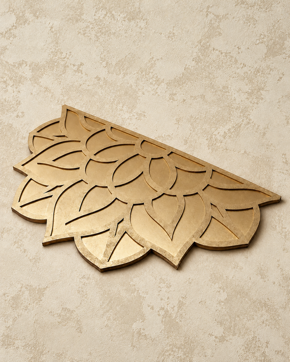 16" x 8" Flower Border Wooden Rangoli Kit