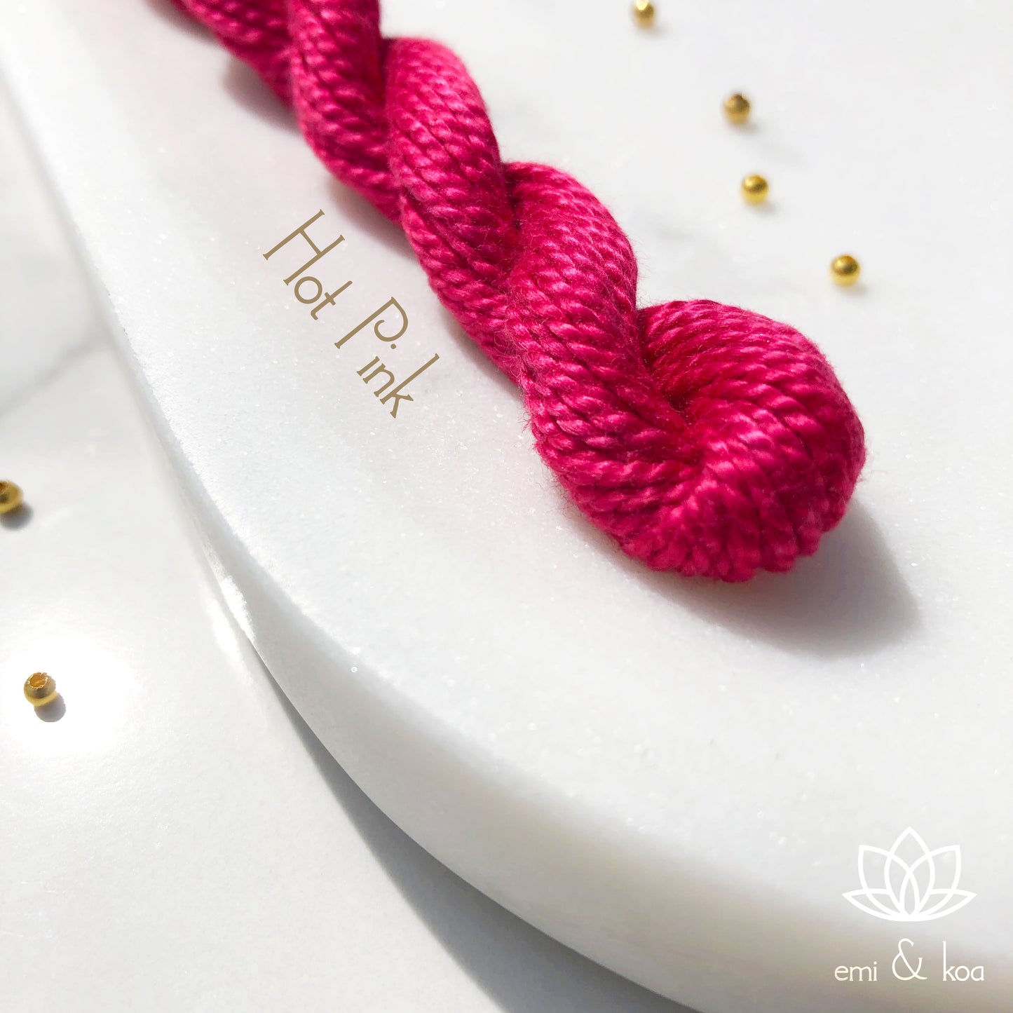 Hot Pink 14k gold plated Amore Rakhri