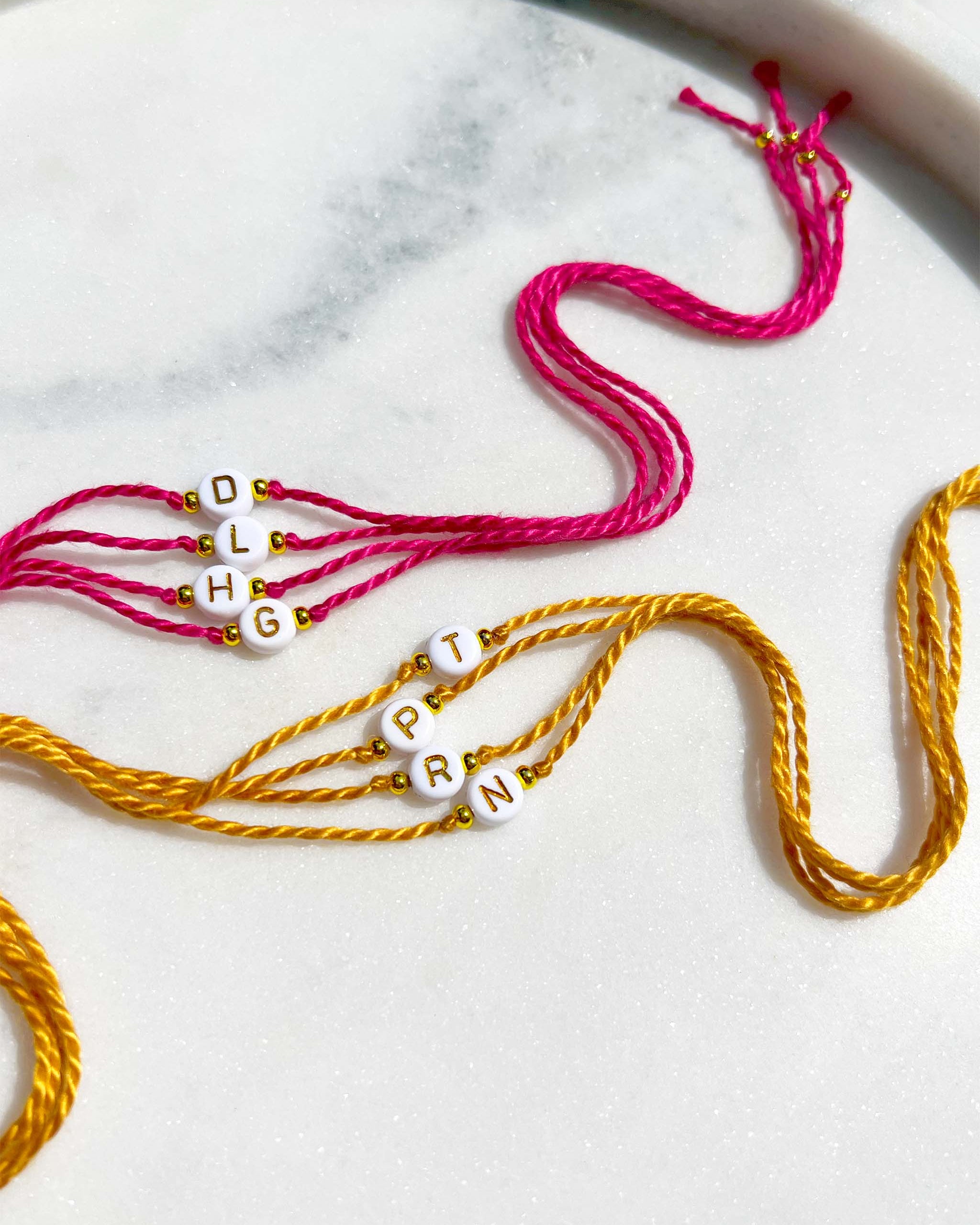Initial - Round Bead Rakhi 🔤