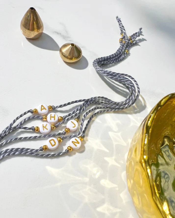 Initial - Round Bead Rakhi 🔤