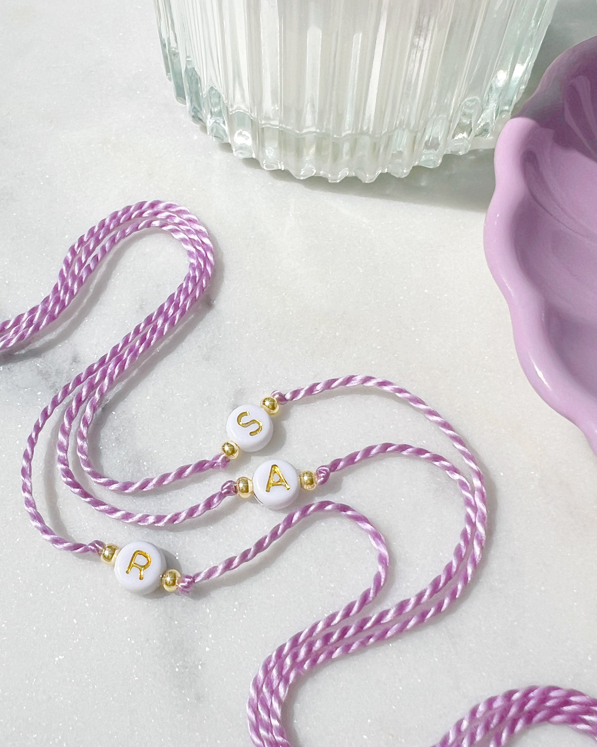 Initial - Round Bead Rakhi 🔤