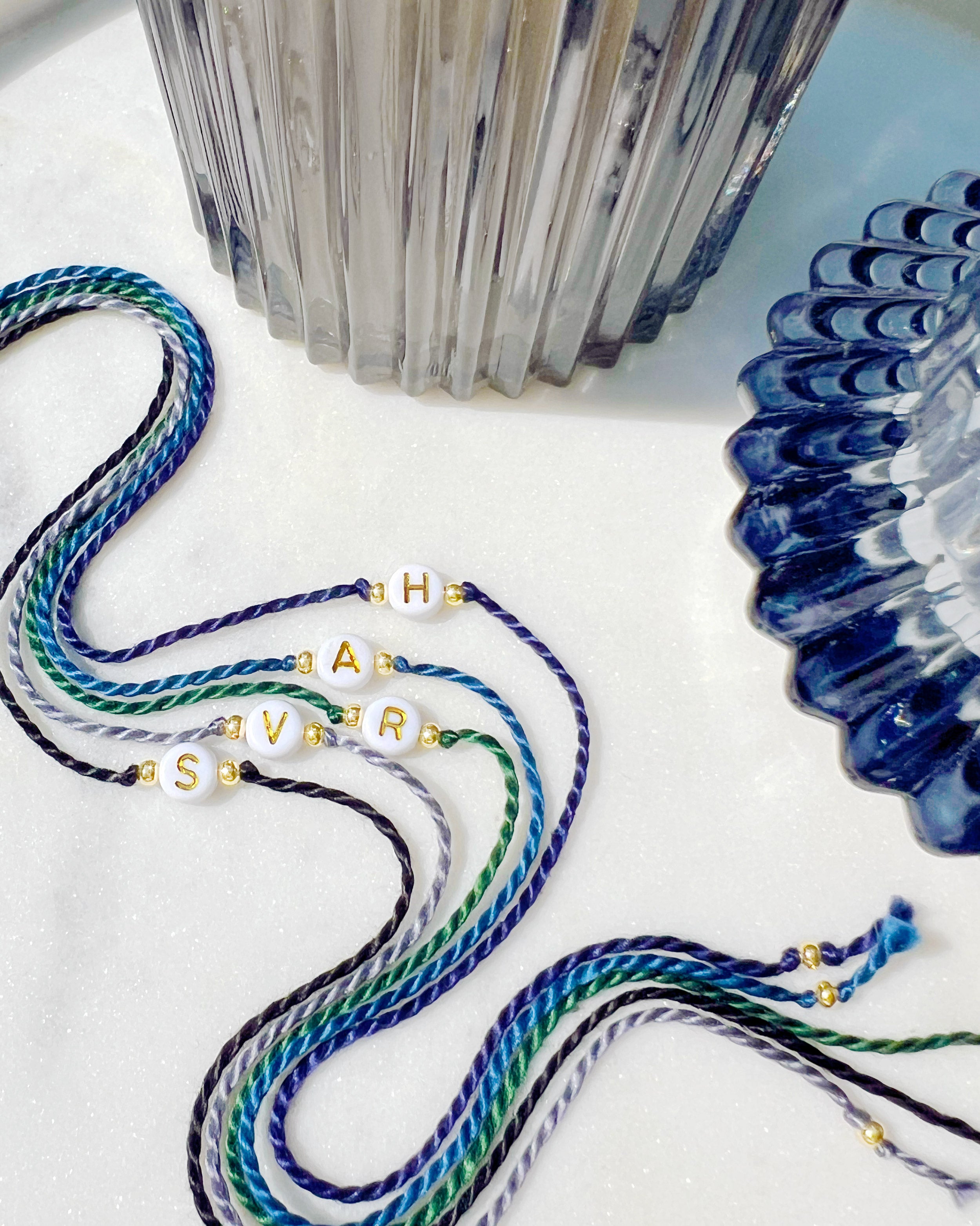 Initial - Round Bead Rakhi 🔤