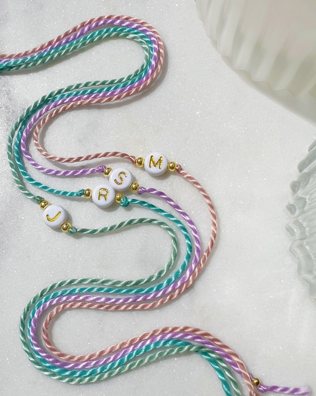 Initial - Round Bead Rakhi 🔤