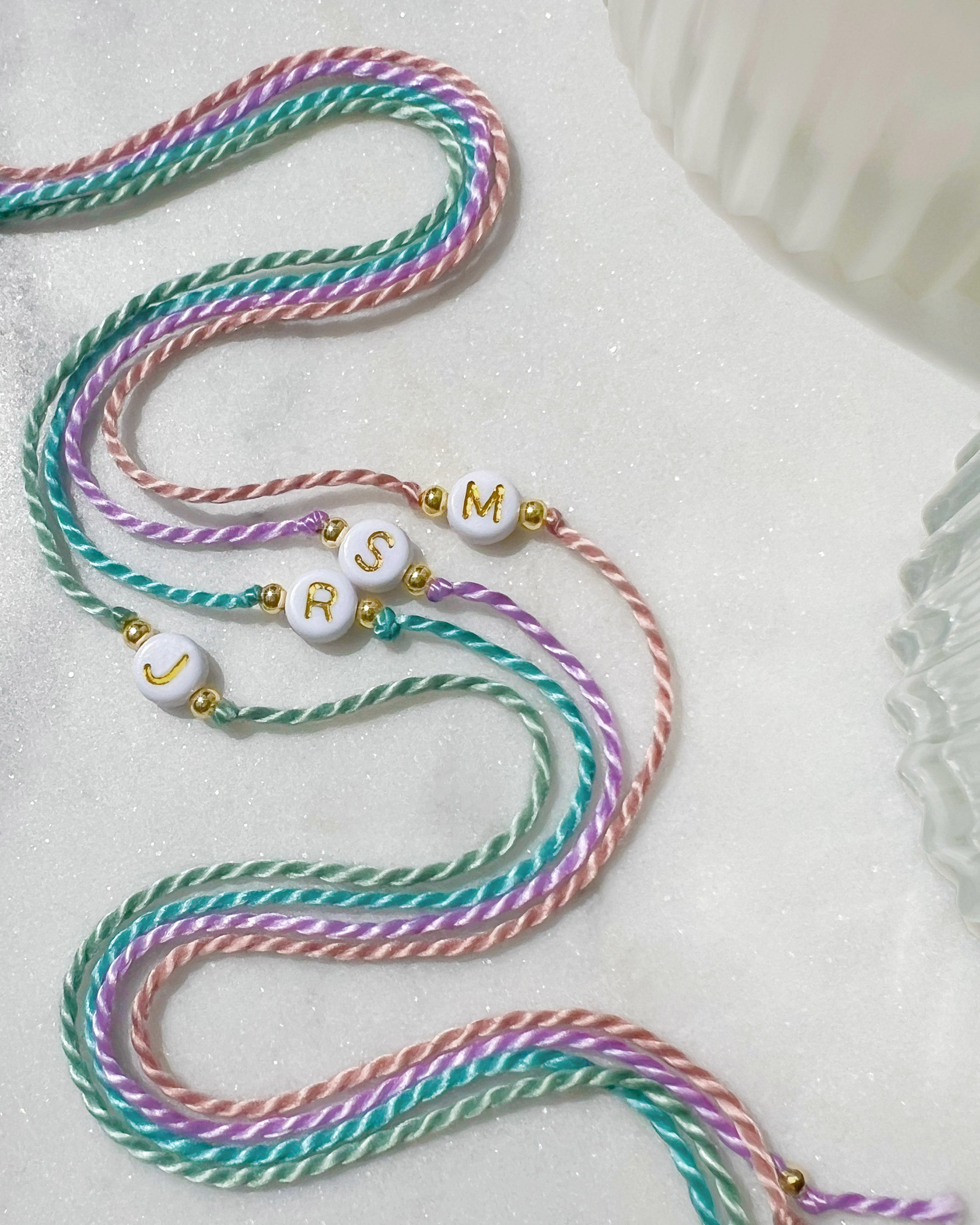 Initial - Round Bead Rakhi 🔤