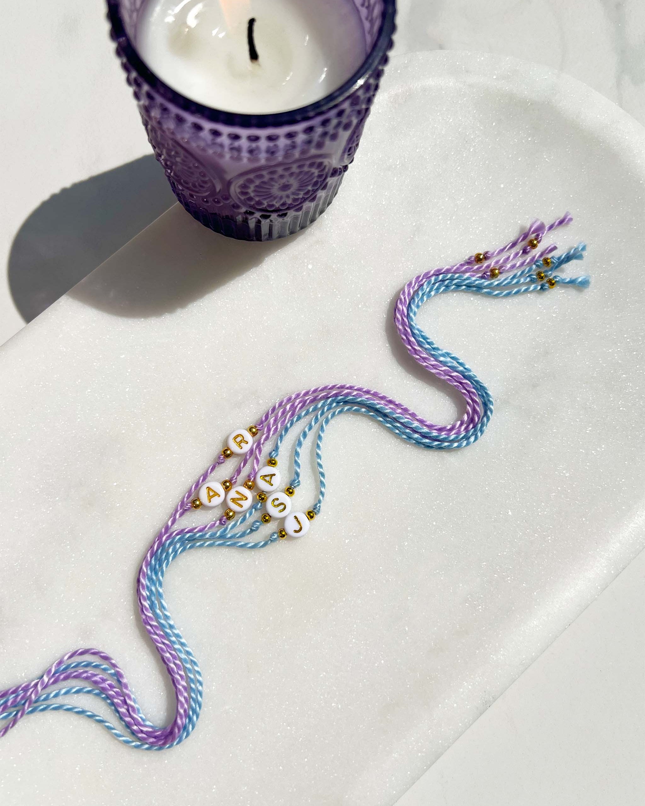 Initial - Round Bead Rakhi 🔤