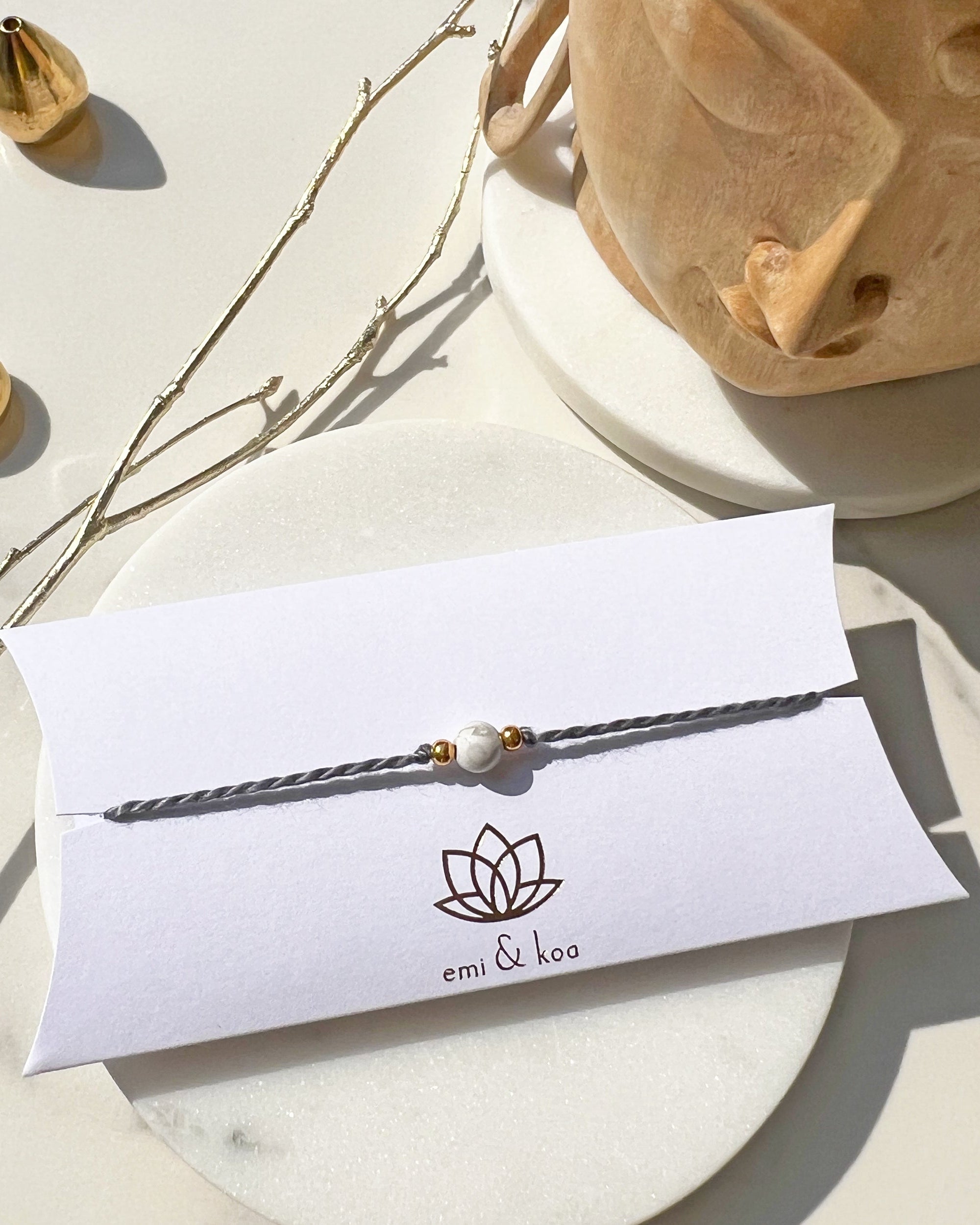 Natural Howlite Rakhi