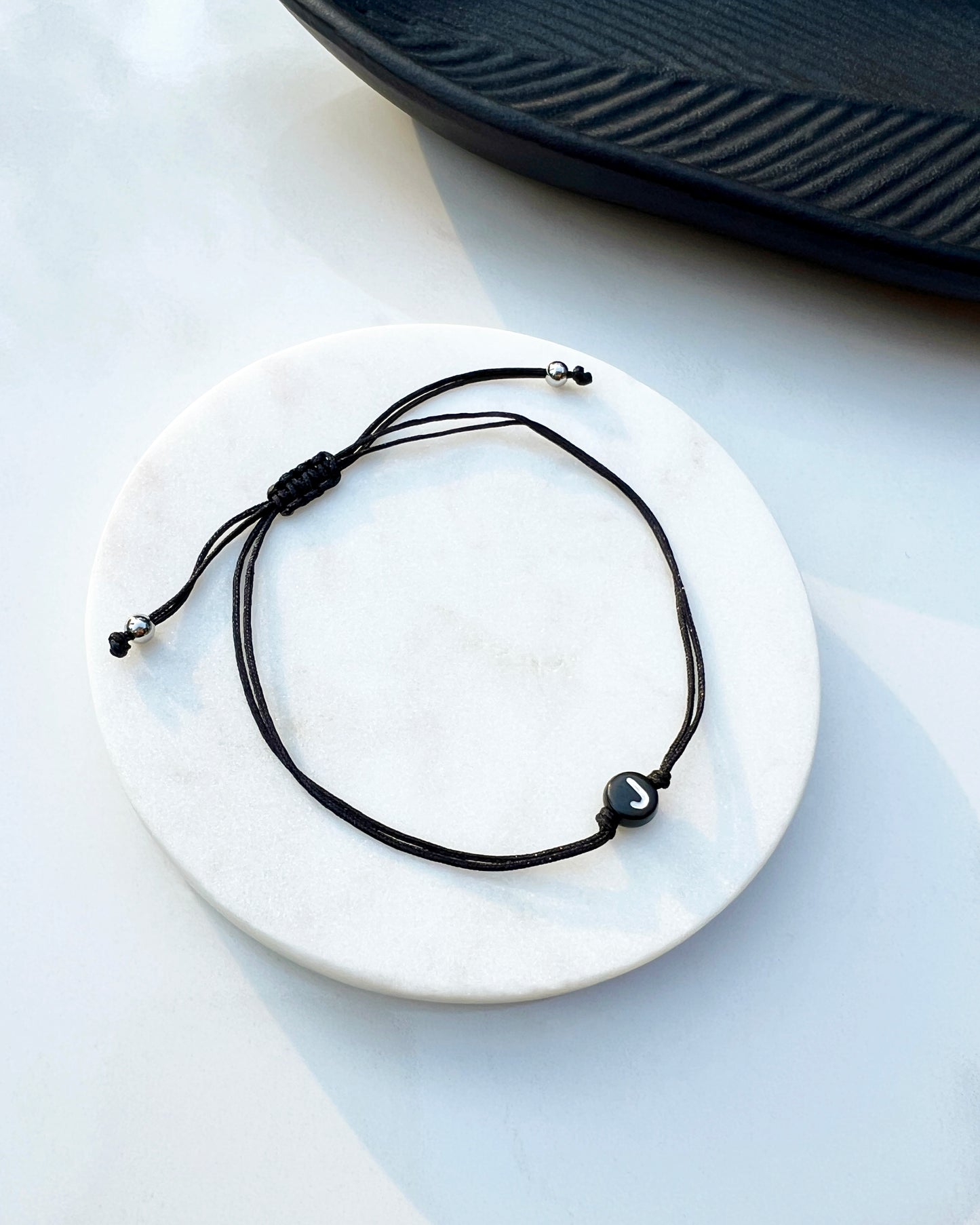 Men's Letter Adjustable String Bracelet - S