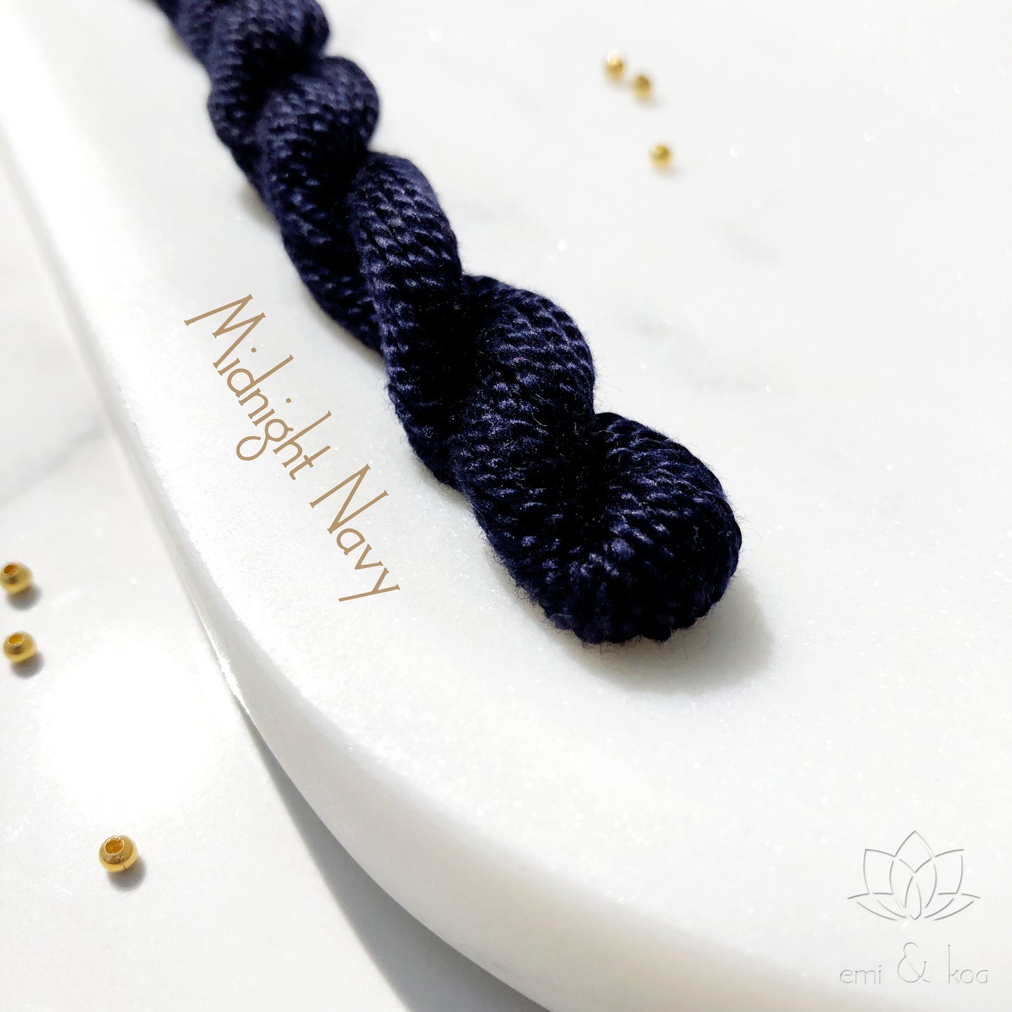 Mini Cube Midnight Navy Initial Rakhri