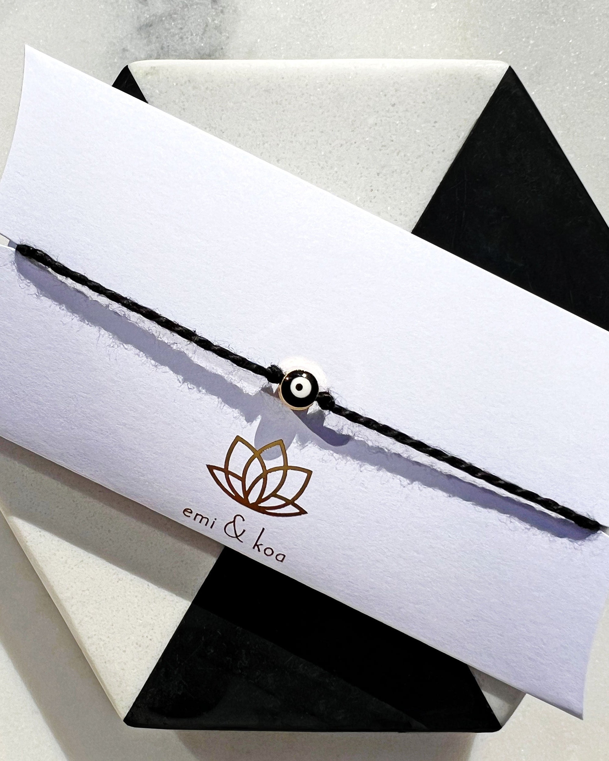 Mini Black and White Evil Eye Rakhri