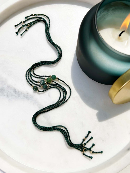 Moss Agate Rakhi  ✨