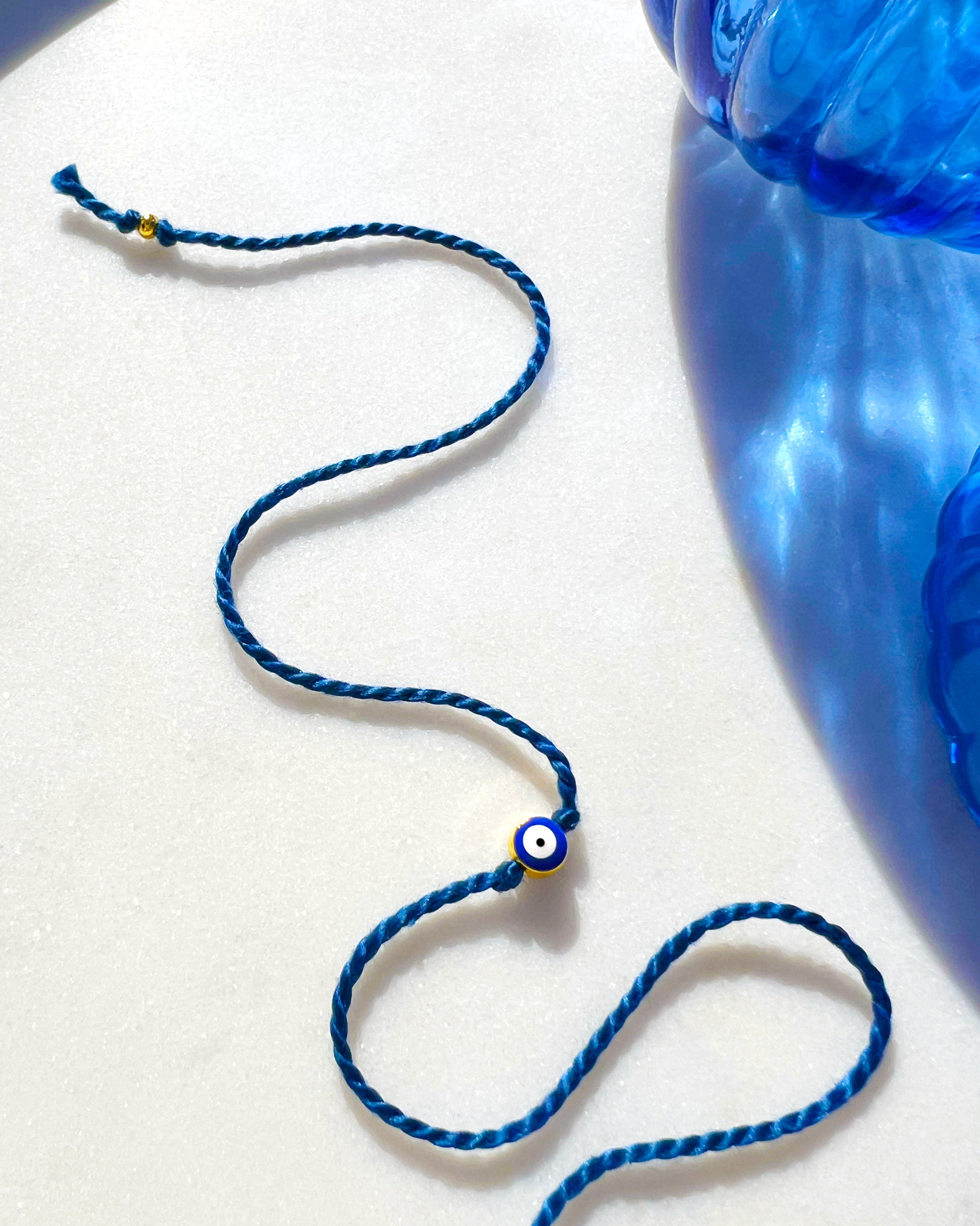 Mini Evil Eye Royal Blue Rakhri