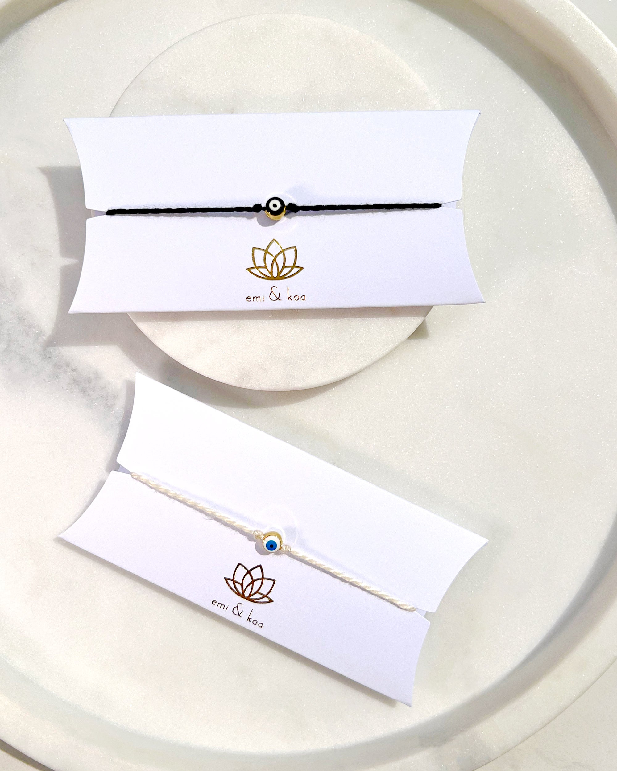 Mini Black and White Evil Eye Rakhri