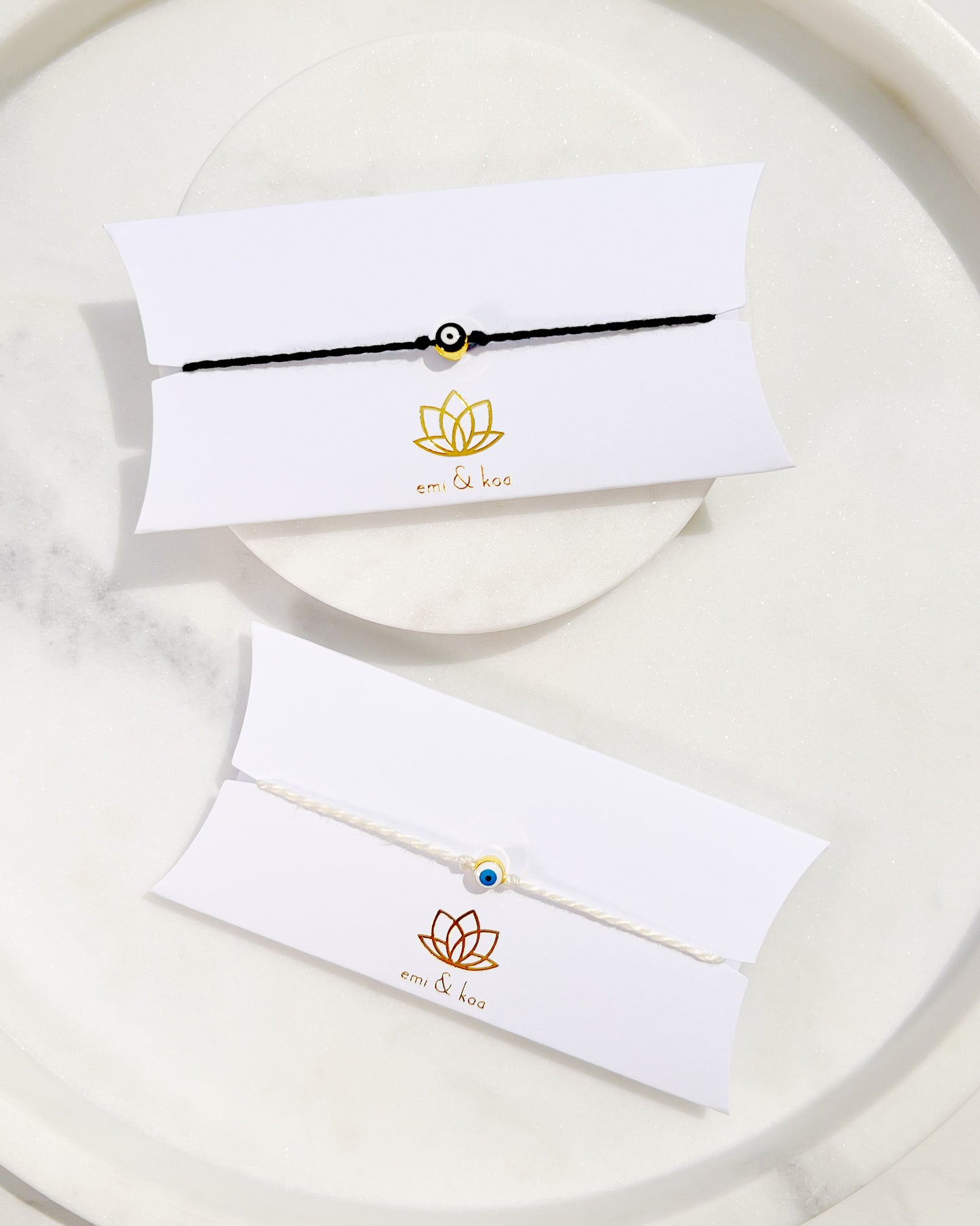 Mini White and Blue Evil Eye Rakhri 🧿