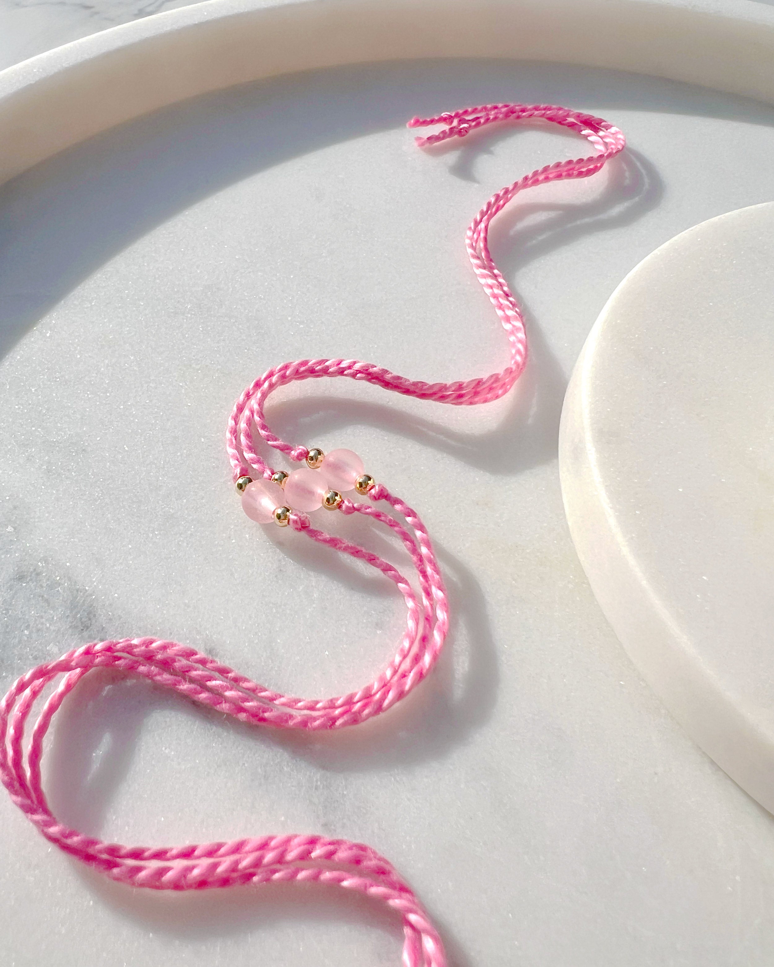 Baby Pink Frosted Rakhri