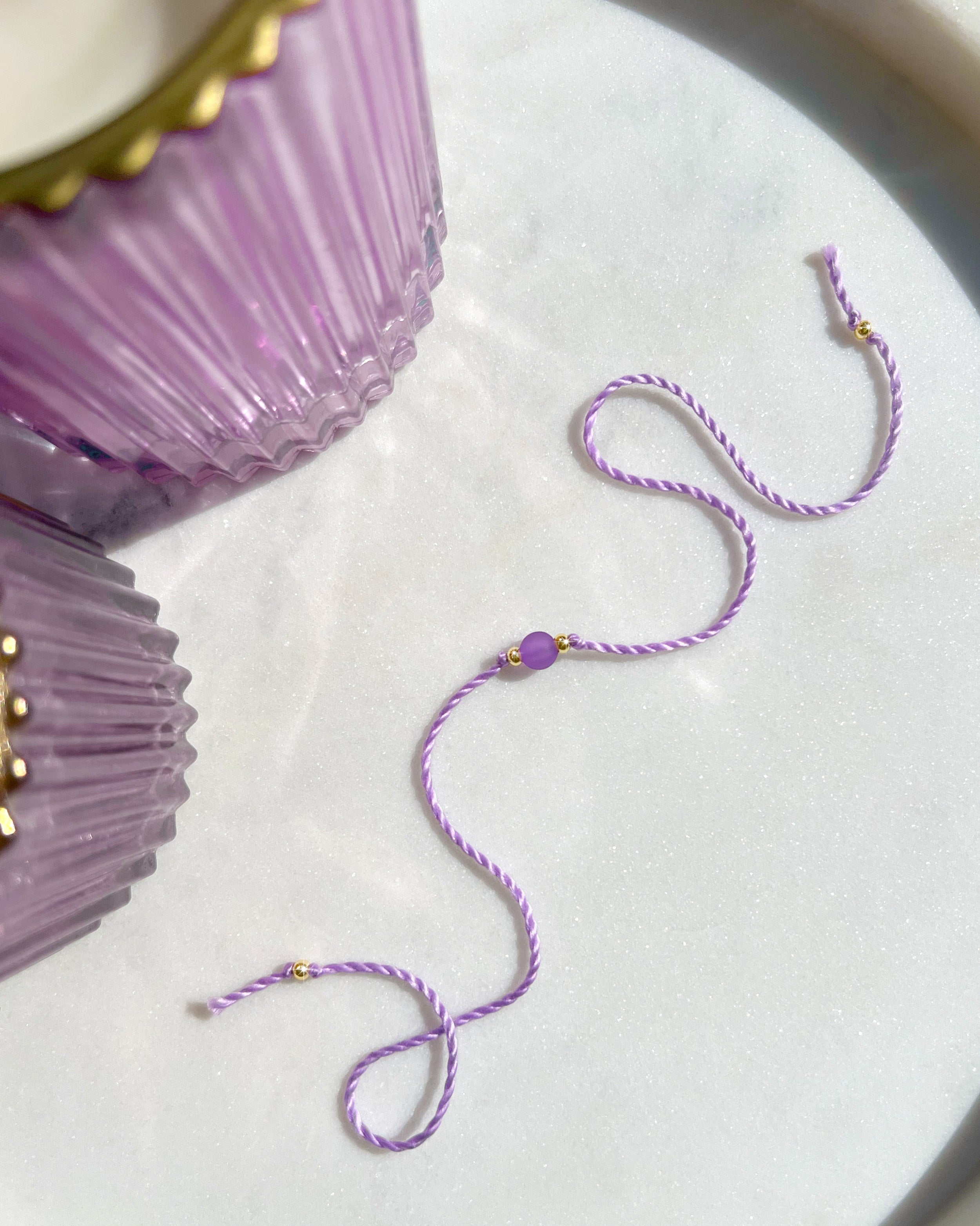 Mini Frosted Purple Rakhi