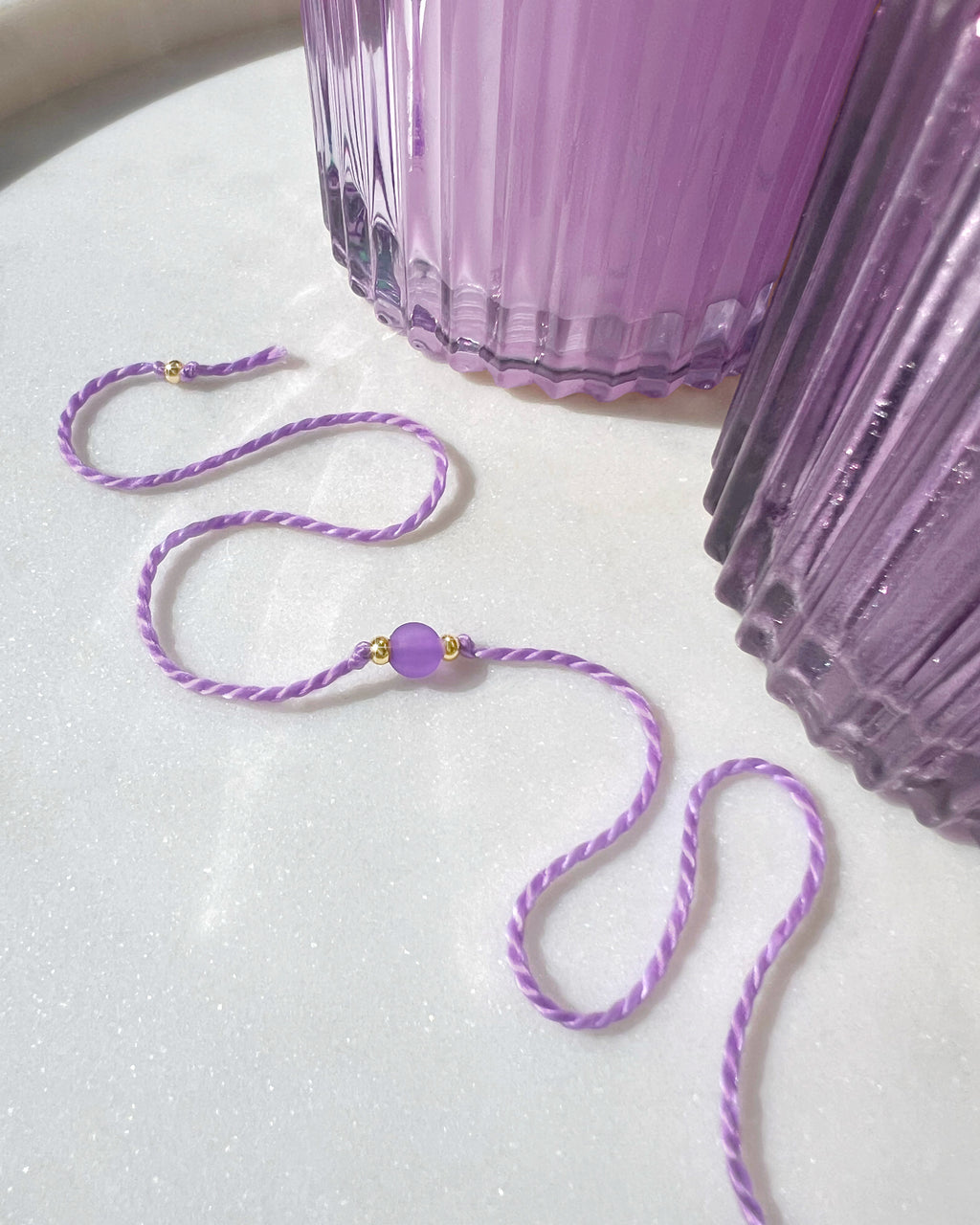 Mini Frosted Purple Rakhi