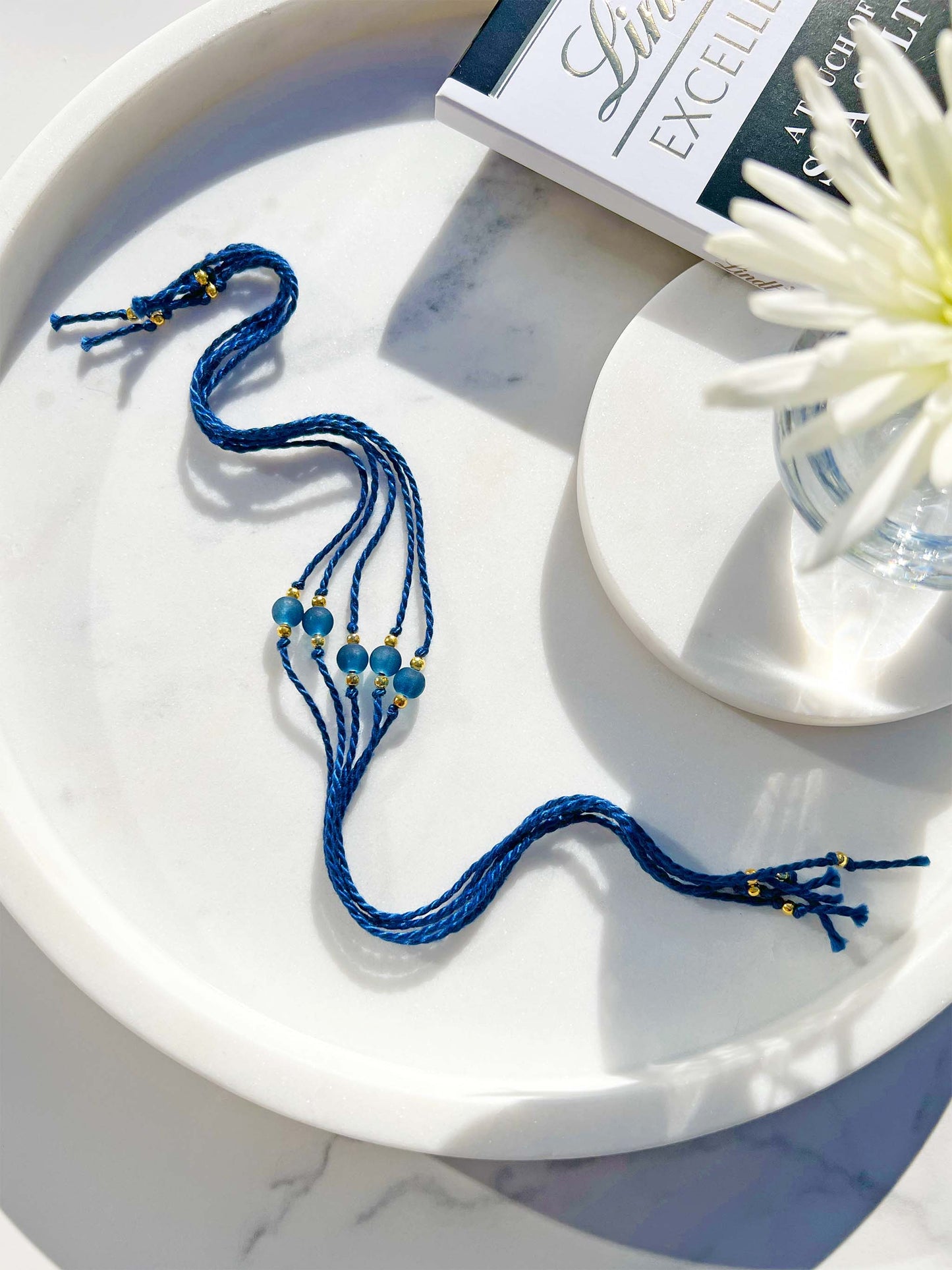 Frosted Navy Rakhi -  Pack of 10 🔵