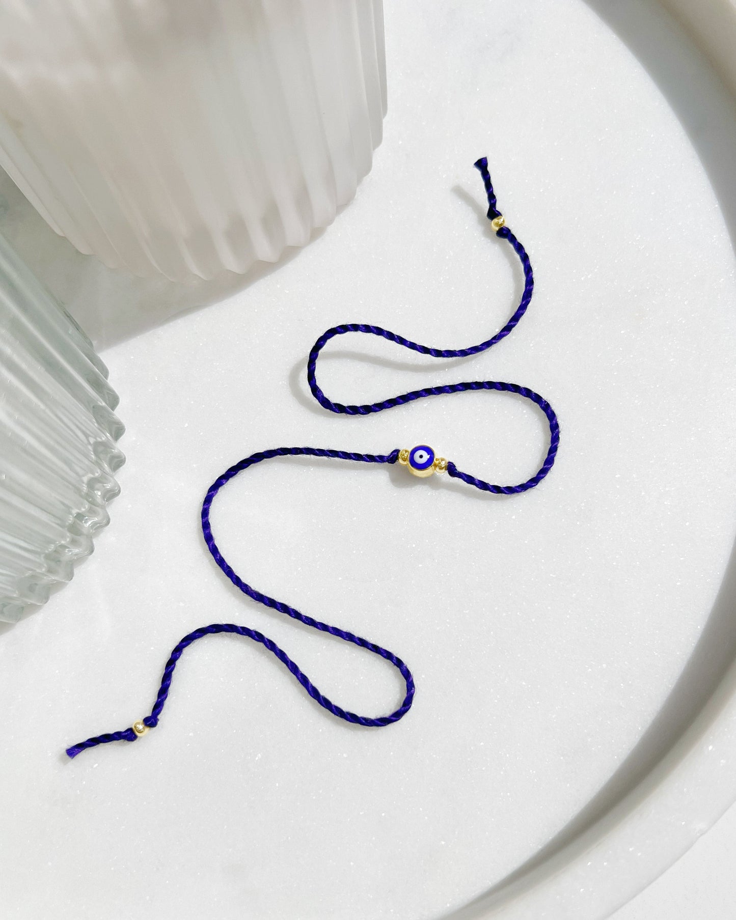 Mini Navy and White Evil Eye Rakhri 🧿