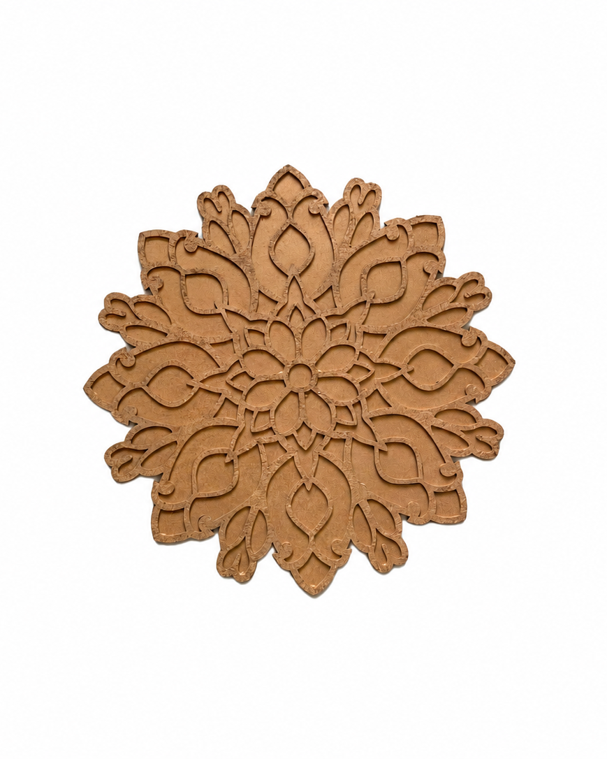Perfectly Imperfect - 12" Diwali Bouquet Wooden Rangoli Tray Only (Copy)