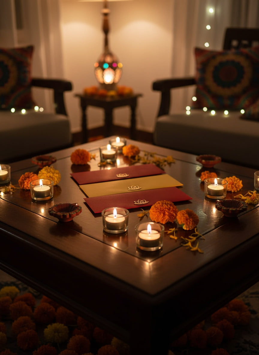 Paper Money Gifting Envelopes with Wooden Lotus 🪷