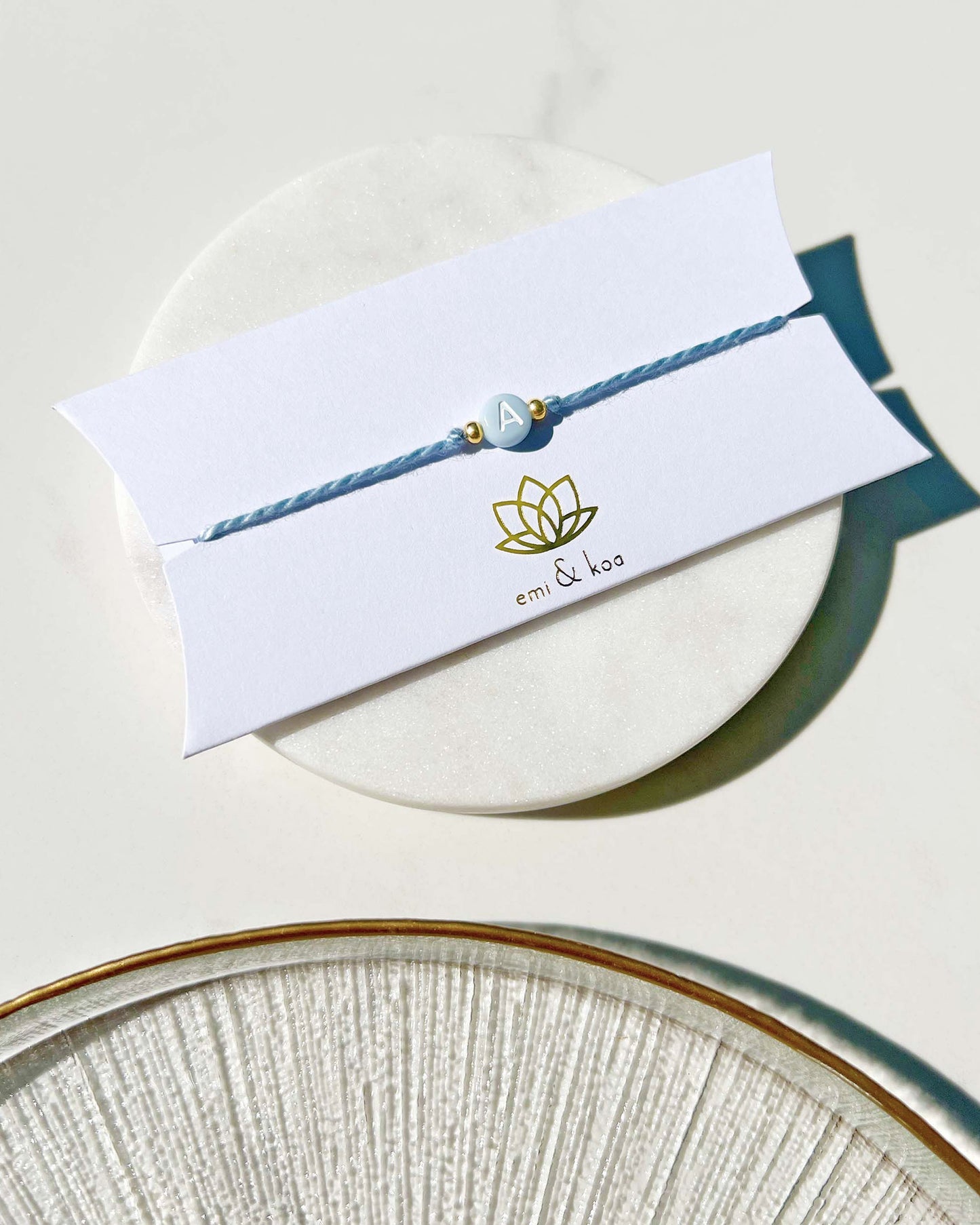 Pastel Blue Initial Rakhi 🩵