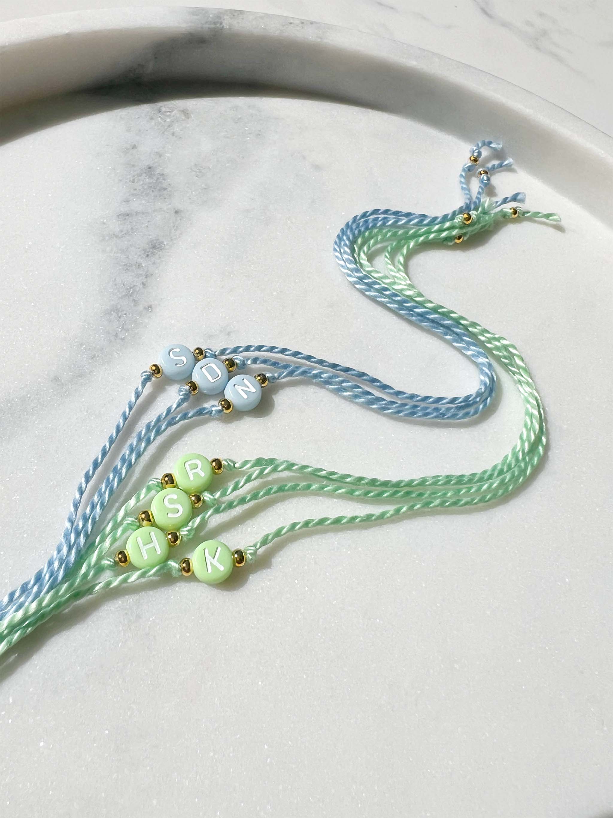Pastel Blue Initial Rakhi