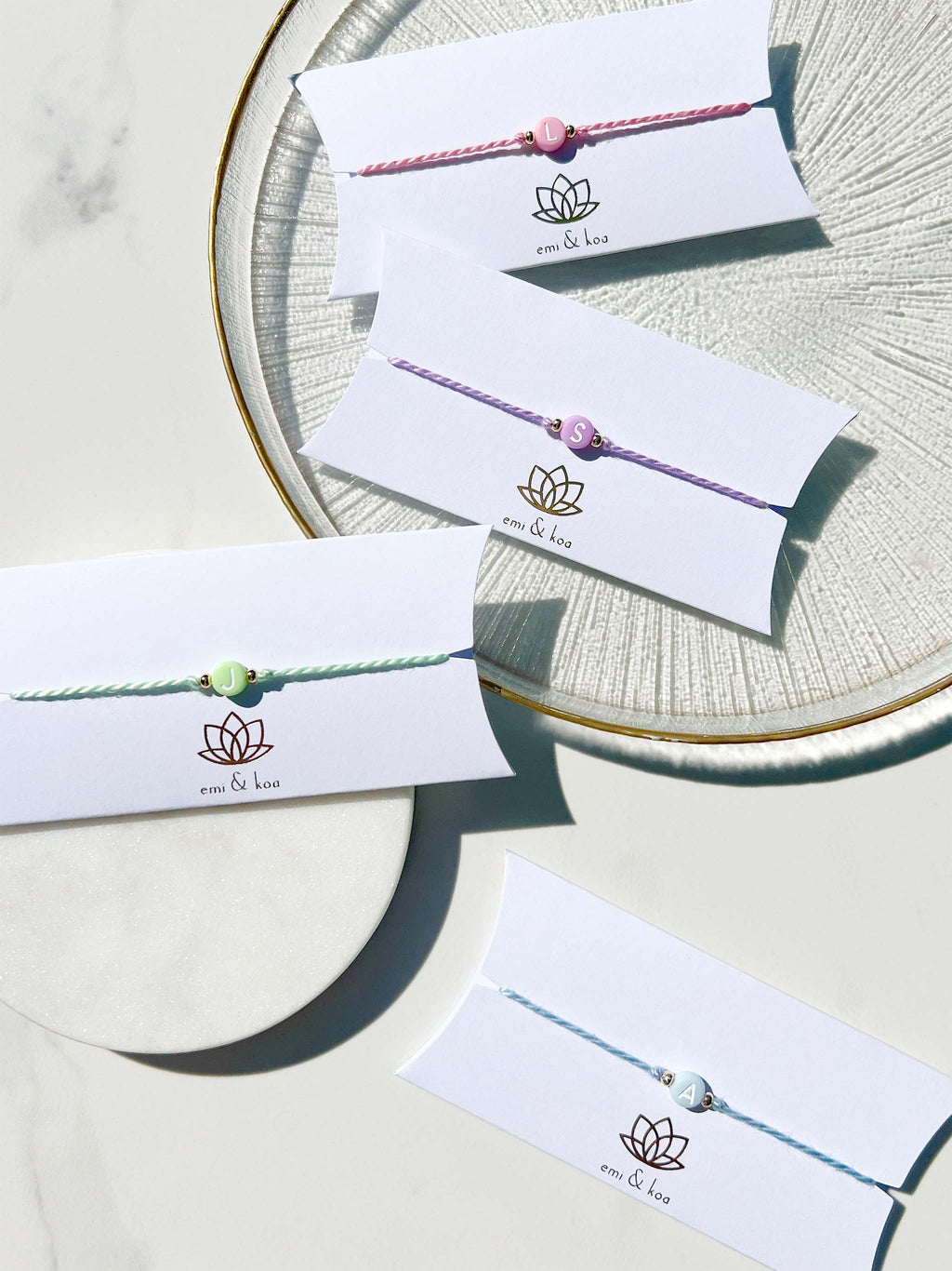 Pastel Blue Initial Rakhi
