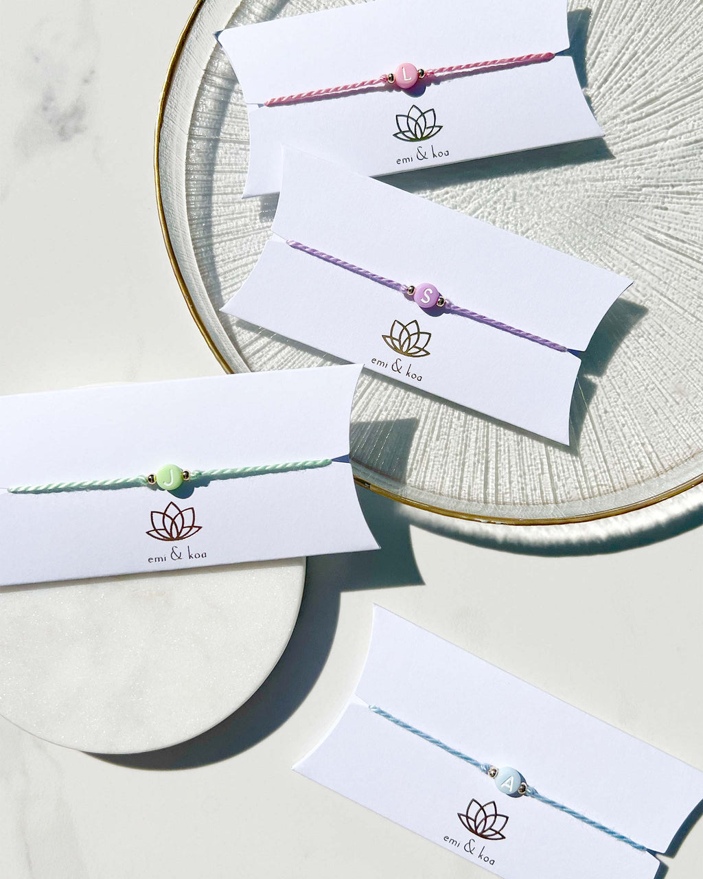 Pastel Mint Green - Initial Rakhi