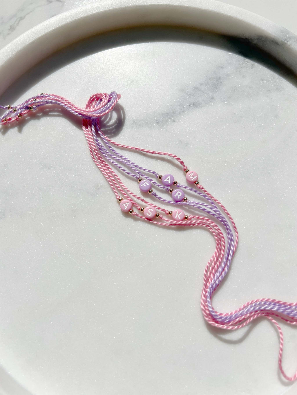 Pastel Lilac Initial Rakhi