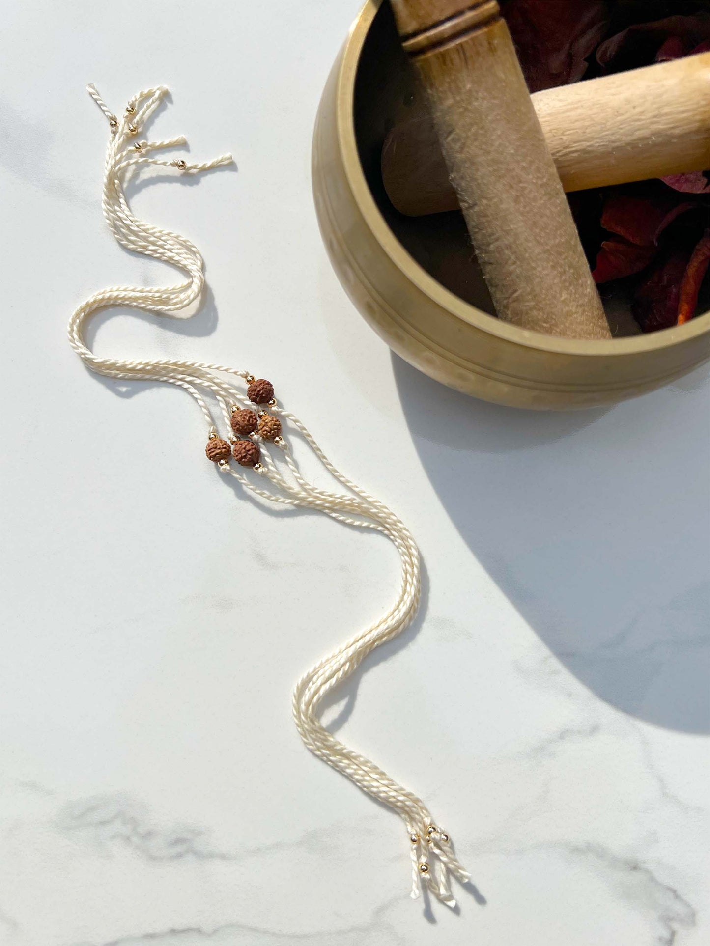 Natural Rudraksha Rakhi 📿