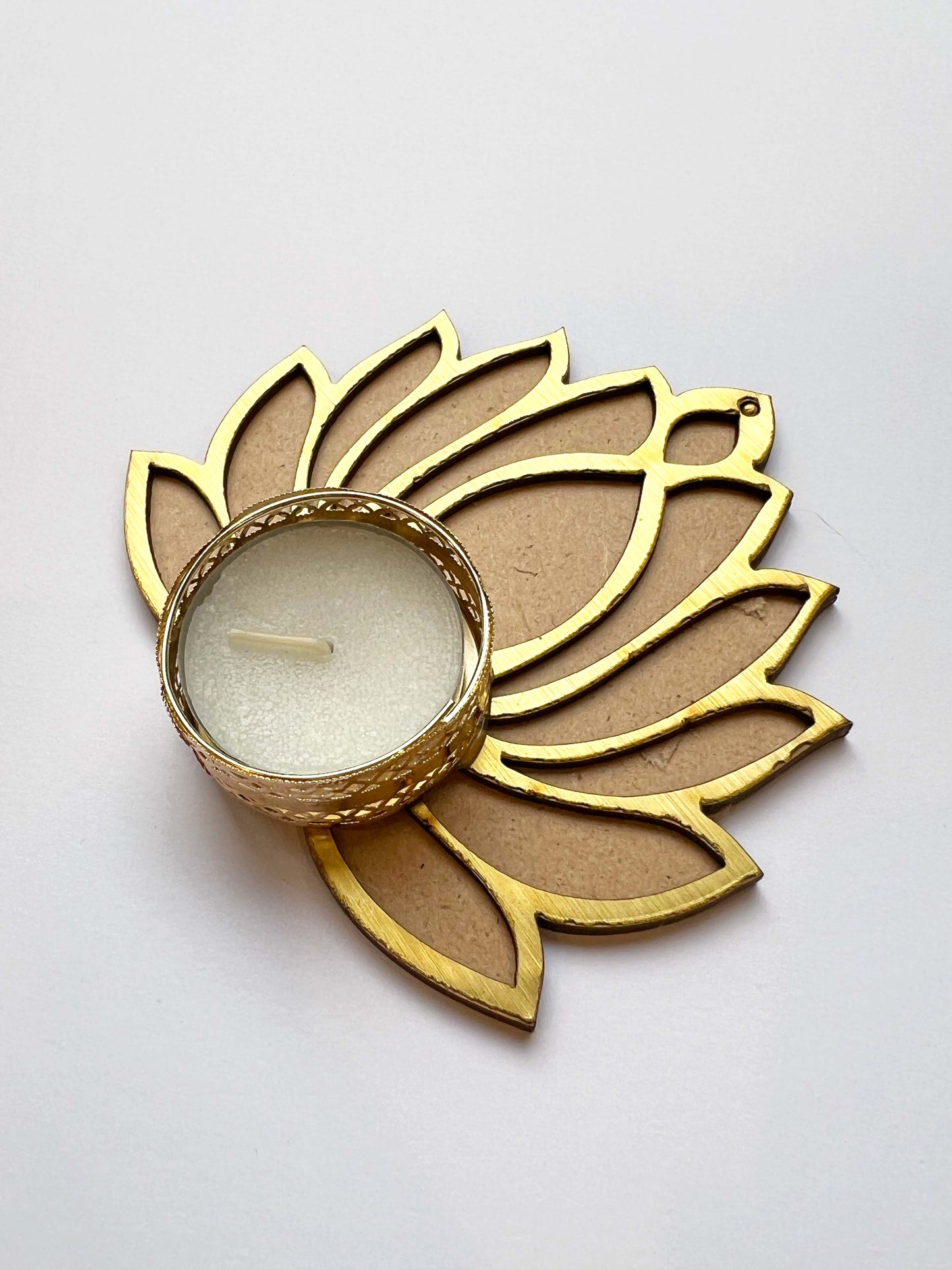 Perfectly Imperfect - Lotus Rangoli Tealight Twin Set 🪷