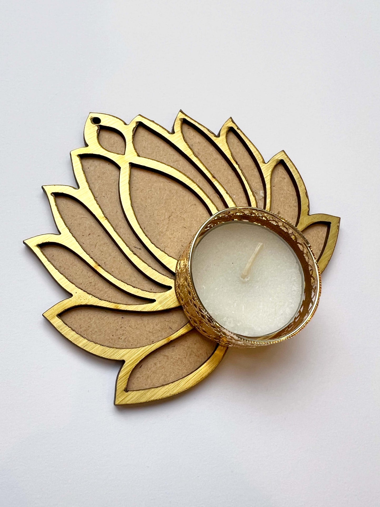Perfectly Imperfect - Lotus Rangoli Tealight Twin Set 🪷