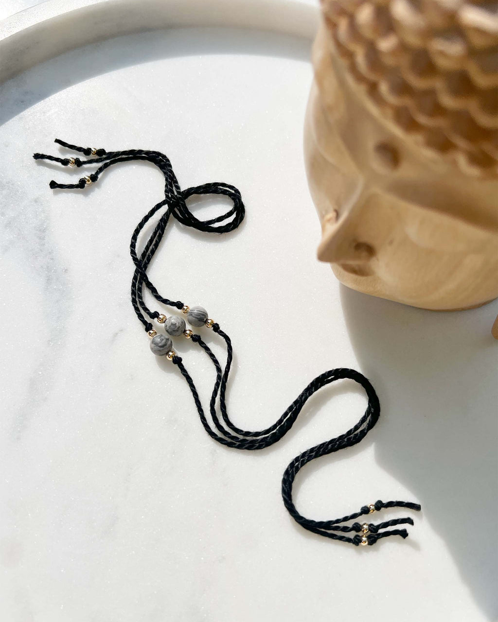 Natural Frosted Picasso Jasper Rakhi