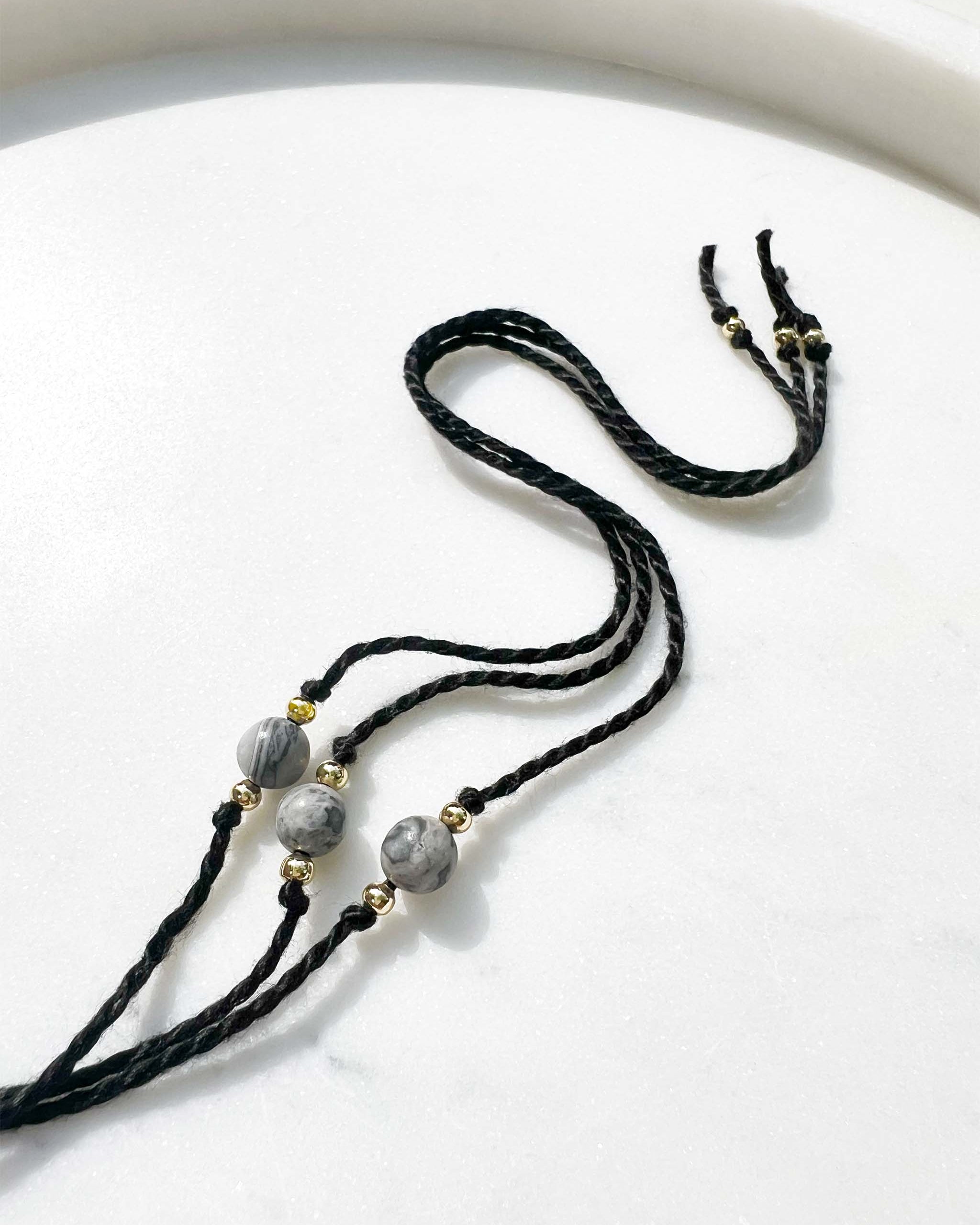 Natural Frosted Picasso Jasper Rakhi