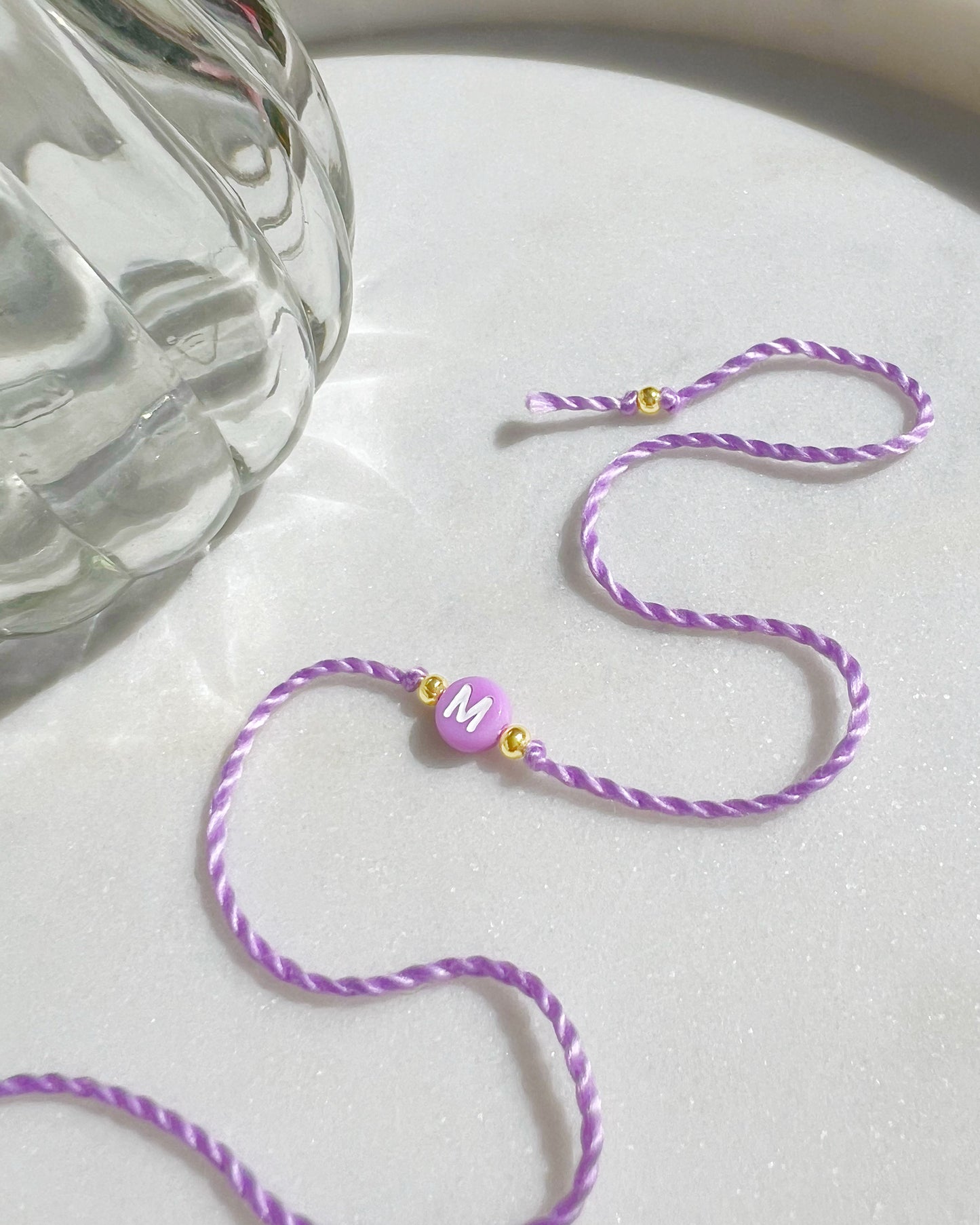 Pastel Lilac Initial Rakhi 💜